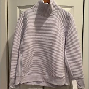 All in Motion XL Size Quilted Pullover Lavender Lilac Sweatshirt. Side zipper.